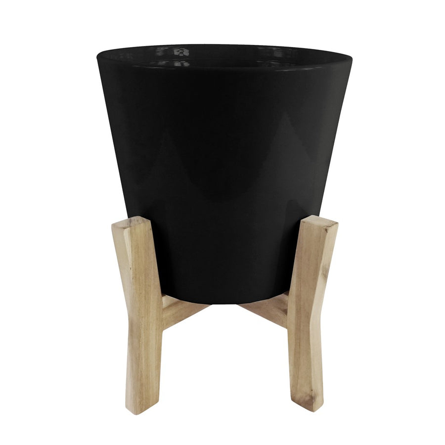 CLIO JAYDA PLANT STAND WITH POT BLACK