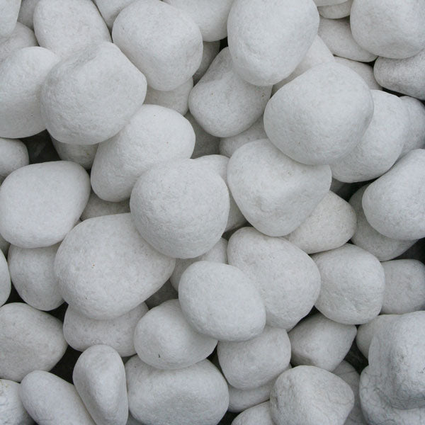 PEBBLES KASHMIRI NATURAL SNOW WHITE 10-15MM 20KG [CLR:20KG]