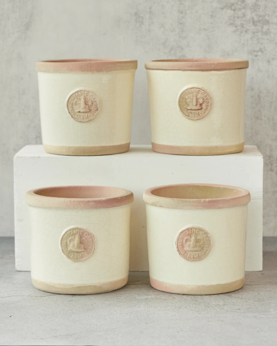 KEW HERB POT IVORY [SZ:12.5CM X 10CM]
