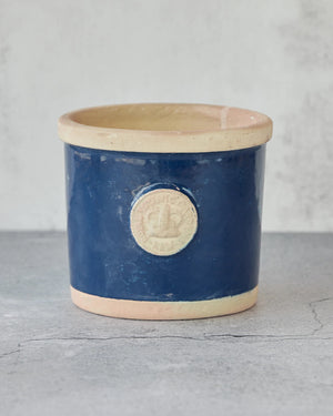 KEW HERB POT NAVY BLUE [SZ:12.5CM X 10CM]