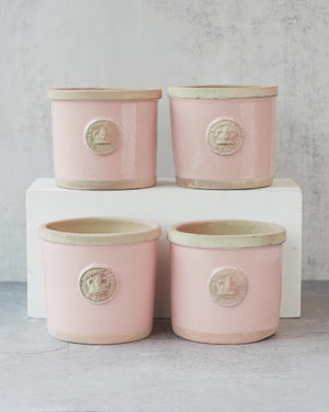 KEW HERB POT PASTEL PINK [SZ:12.5CM X 10CM]