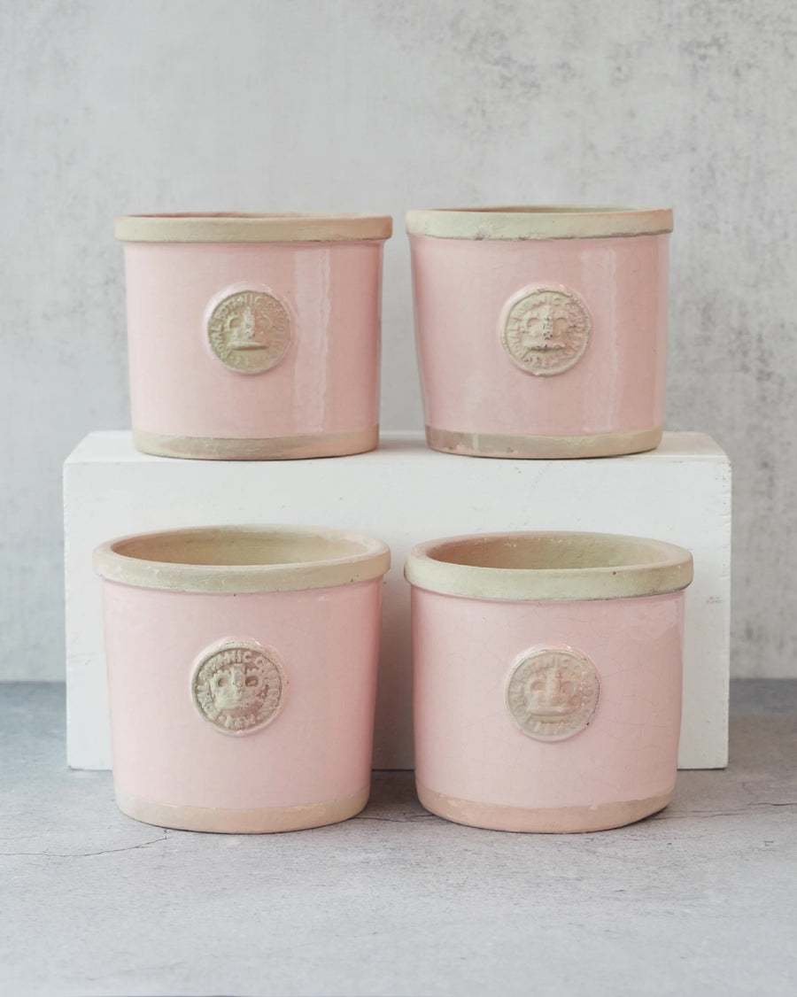 KEW HERB POT PASTEL PINK [SZ:12.5CM X 10CM]