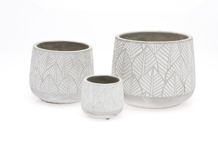 PLANTER BOTANICAL BLISS WHITE [SZ:1/3 (9 X 9 X 7.8CM)]
