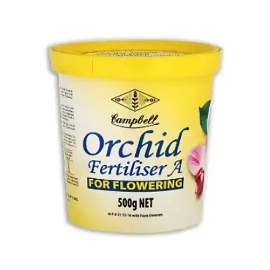 CAMPBELL ORCHID FERTILISER A (YELLOW) - FLOWERING 500G