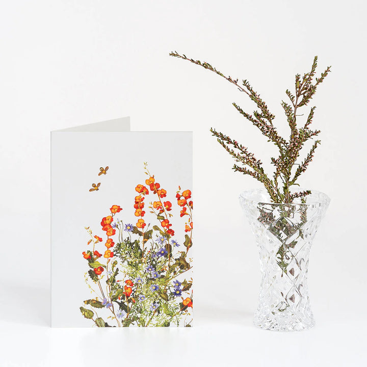 CARD WOODLANDS - HOLLY FLAME