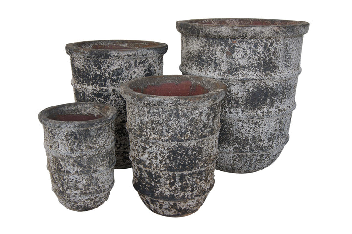 ATLANTIS BANDED U POT CHARCOAL [SZ:1/4 (27X36CM)]