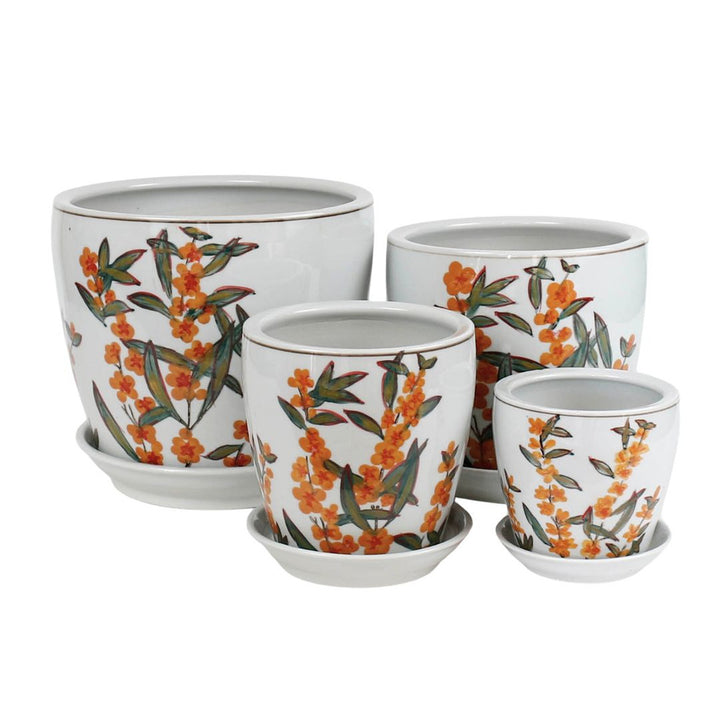 PLANTER WATTLE BLOSSOM W/S [SZ:1/4 (12.5 X 11.5CM)]