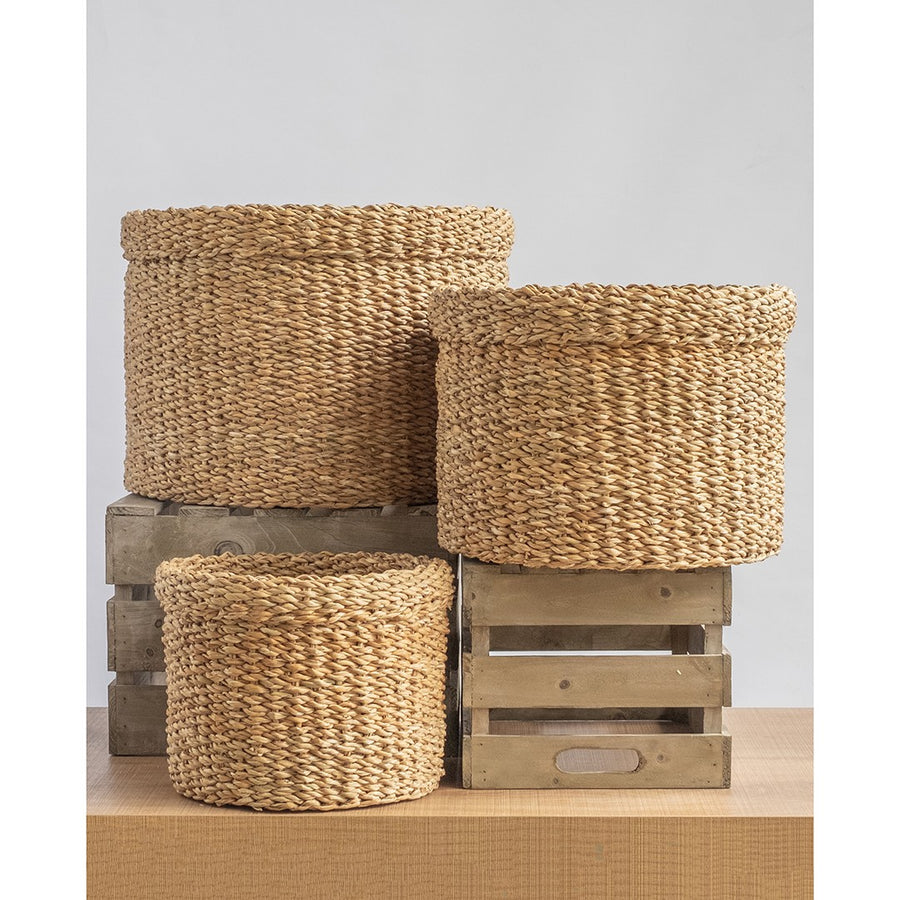 BASKET ROUND FOLDED LIP
