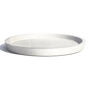 SAUCER ECO WHITE GREY 29CM