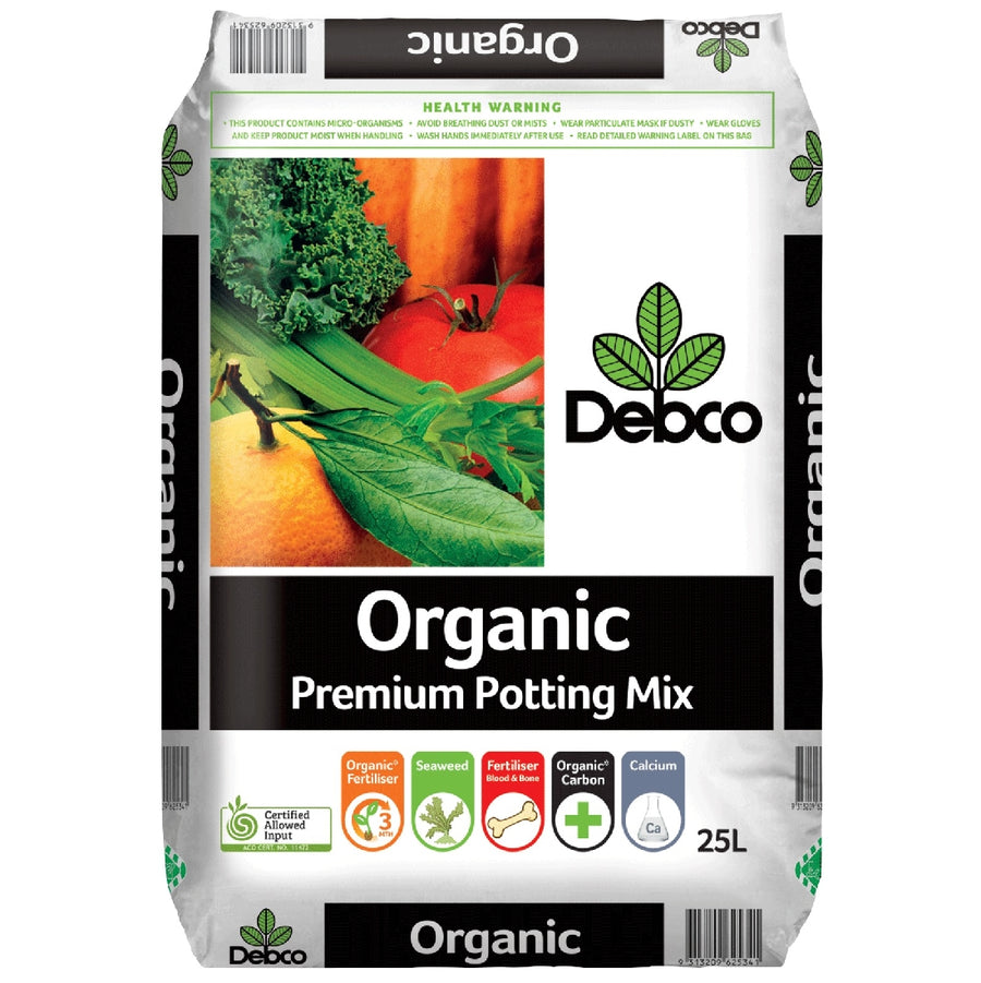 POTTING MIX ORGANIC DEBCO 25L